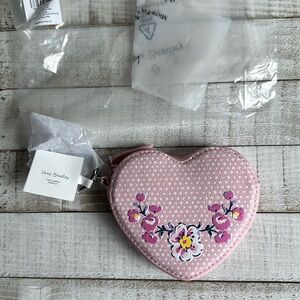 Nwt Vera Bradley heart bag charm